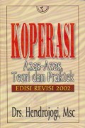 Koperasi : Azas-Azas, Teori dan Praktek Ed. Revisi 2002