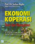 Ekonomi Koperasi : Teori dan Manajemen Ed. 1