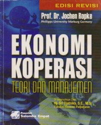 Ekonomi Koperasi : Teori dan Manajemen Ed. 1 (Revisi)