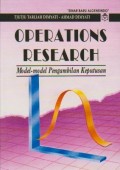 Operations Research : Model-model Pengambilan Keputusan