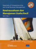 Kewirausahaan dan Manajemen Usaha Kecil (Essentials of Entrepreneurship and Small Business Management) Ed. 5 (Buku 1)