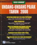 Undang-undang Pajak Tahun 2000