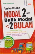 Aneka Usaha Modal 2 Juta Balik Modal < 2 Bulan