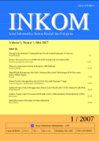 INKOM: Jurnal Informatika, Sistem Kendali dan Komputer Vol. 1 (1) Mei 2007