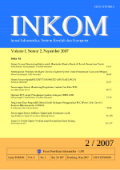 INKOM: Jurnal Informatika, Sistem Kendali dan Komputer Vol. 1 (2) November 2007