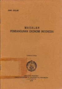 Masalah Pembangunan Ekonomi Indonesia