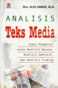 Analisis Teks Media : Suatu Pengantar