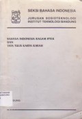 Bahasa Indonesia Ragam IPTEK dan Tata Tulis Karya Tulis