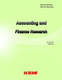 Accounting and Finance Research Volume 6 (3) 2017