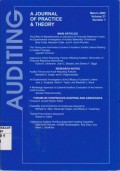 Auditing: A Journal of Practice & Theory Vol. 21 (1) 2002