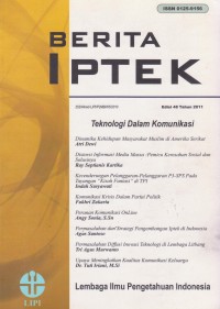 Berita Iptek: Teknologi Dalam Komunikasi: Berita Iptek: Teknologi Dalam Komunikasi: Edisi 48 Tahun 2011