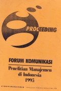 Forum Komunikasi: Penelitian Manajemen di Indonesia 1995