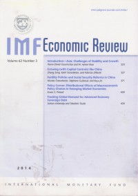 IMF Economic Review Vol. 62 (3) 2014