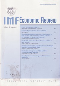 IMF Economic Review Vol. 62 (4) 2014