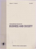 International Journal of Business and Society Vol. 14 (1) 2013