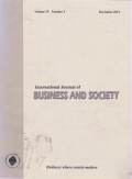 International Journal of Business and Society Vol. 15 (3) 2014