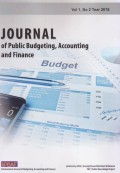 International Journal of Public Budgeting, Accounting and Finance Vol. 1 (2) 2018
