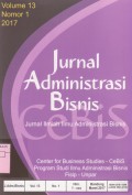 Jurnal Administrasi Bisnis Vol. 13 (2) 2016