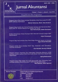 Jurnal Akuntansi Vol. 7 (1) 2012