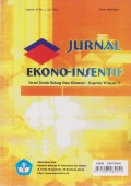 Jurnal Ekono-Insentif: Jurnal Ilmiah Bidang Ilmu Ekonomi - Kopertis Wilayah IV Vol. 10 (1) 2016