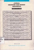 Jurnal Ekonomi dan Bisnis Indonesia: Journal of Indonesian Economy & Business Vol. 13 (1) 1998