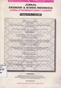 Jurnal Ekonomi dan Bisnis Indonesia: Journal of Indonesian Economy & Business Vol. 15 (3) 2000