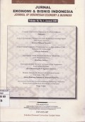Jurnal Ekonomi dan Bisnis Indonesia: Journal of Indonesian Economy & Business Vol. 18 (1) 2003