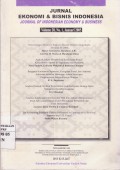 Jurnal Ekonomi dan Bisnis Indonesia: Journal of Indonesian Economy & Business Vol. 20 (1) 2005