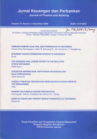 Jurnal Keuangan dan Perbankan: Journal of Finance and Banking Vol. 10 (2) 2008