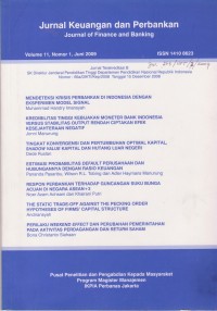 Jurnal Keuangan dan Perbankan: Journal of Finance and Banking Vol. 11 (1) 2009