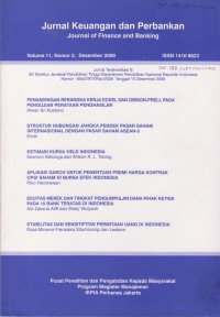 Jurnal Keuangan dan Perbankan: Journal of Finance and Banking Vol. 11 (2) 2009