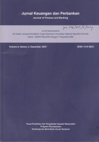 Jurnal Keuangan dan Perbankan: Journal of Finance and Banking Vol. 9 (2) 2007