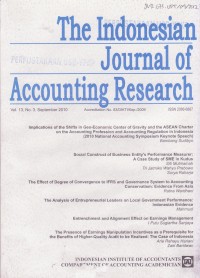 Jurnal Riset Akuntansi Indonesia (The Indonesian Journal of Accounting Research) Vol. 13 (3) 2010