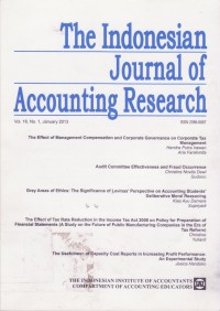 Jurnal Riset Akuntansi Indonesia (The Indonesian Journal of Accounting Research) Vol. 16 (1) 2013