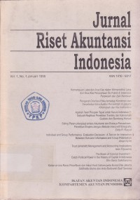 Jurnal Riset Akuntansi Indonesia Vol. 1 (1) 1998