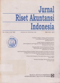 Jurnal Riset Akuntansi Indonesia Vol. 2 (2) 1999