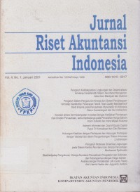 Jurnal Riset Akuntansi Indonesia Vol. 4 (1) 2001