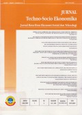 Jurnal Techno-Socio Ekonomika : Jurnal Ilmu-ilmu Ekonomi-Sosial dan Teknologi Vol. 7 (2) 2014