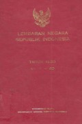 Lembaran Negara Republik Indonesia Tahun 1991 No. 1-50