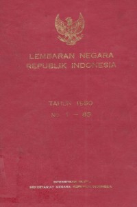 Lembaran Negara Republik Indonesia Tahun 1953 No. 1-88