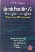 Metode Penelitian & Pengembangan : Research and Development