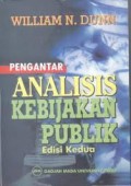 Pengantar Analisis Kebijakan Publik