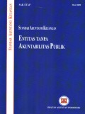 Standar Akuntansi Keuangan: Entitas tanpa Akuntabilitas Publik