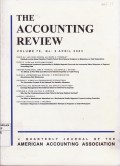 The Accounting Review: A Quarterly Journal of The American Accounting Association Vol. 78 (2) 2003