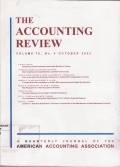 The Accounting Review: A Quarterly Journal of The American Accounting Association Vol. 78 (4) 2003