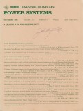 IEEE Transaction On Power Systems Vol. 10 (4) 1995