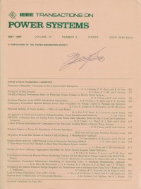 IEEE Transaction On Power Systems Vol. 10 (2) 1995