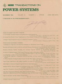 IEEE Transaction On Power Systems Vol. 10 (4) 1995