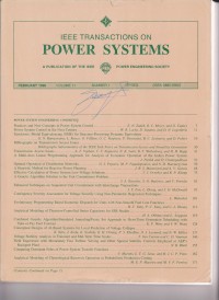 IEEE Transaction On Power Delivery Vol. 11 (1) 1996