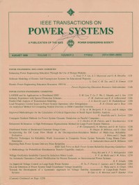 IEEE Transaction On Power Delivery Vol. 11 (3) 1996